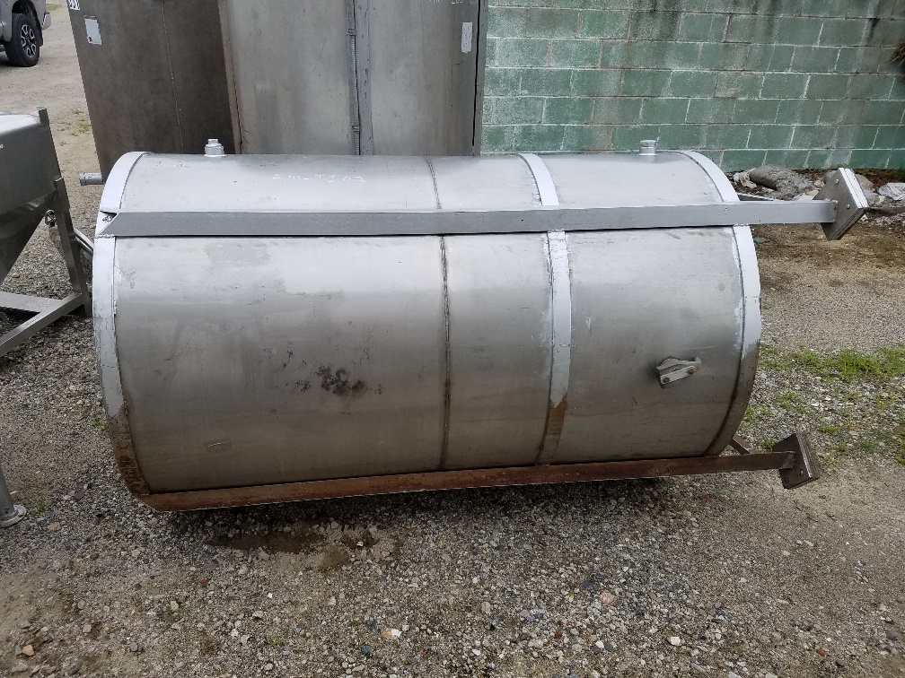 used 450 gallon stainless steel storage tank.  Has provision for side entering mixer (not available).  44